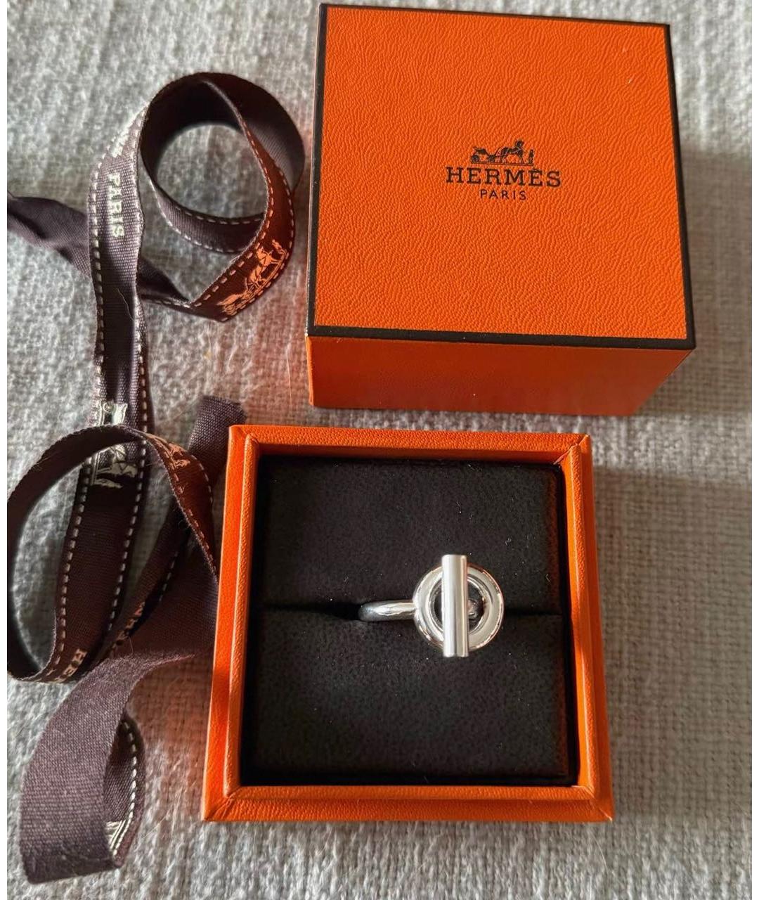 HERMES Серебряное серебряное кольцо, фото 2