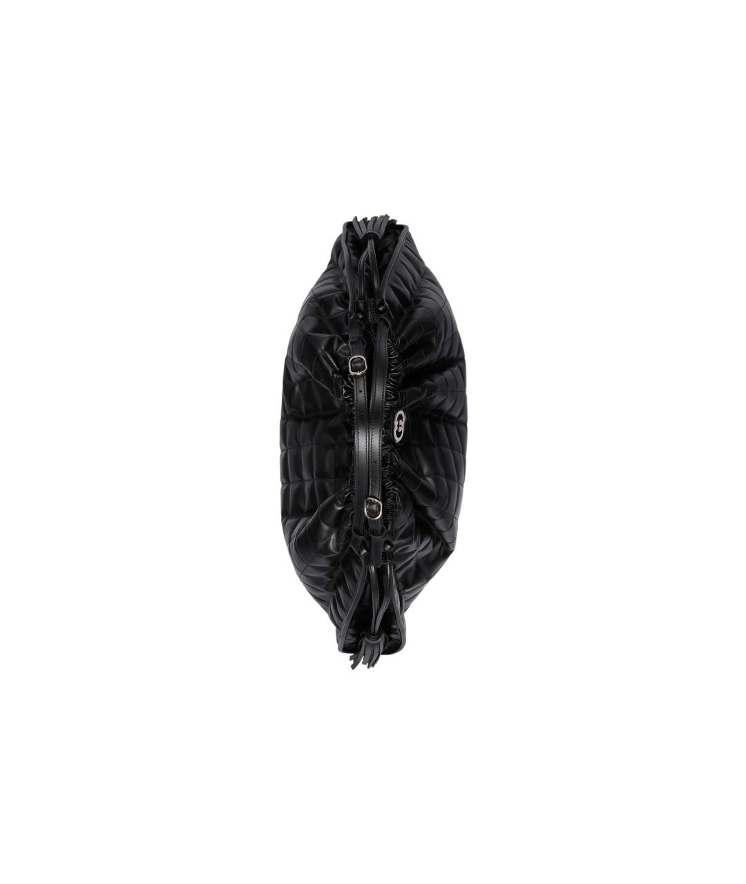 GUCCI Черная кожаная сумка через плечо, фото 5