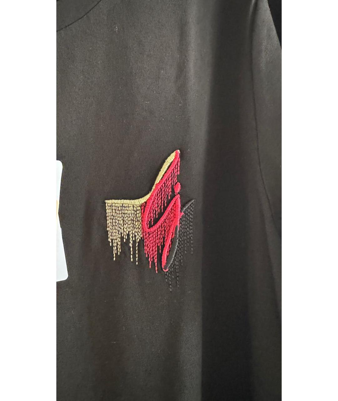 LIU JO Черная хлопковая футболка, фото 4