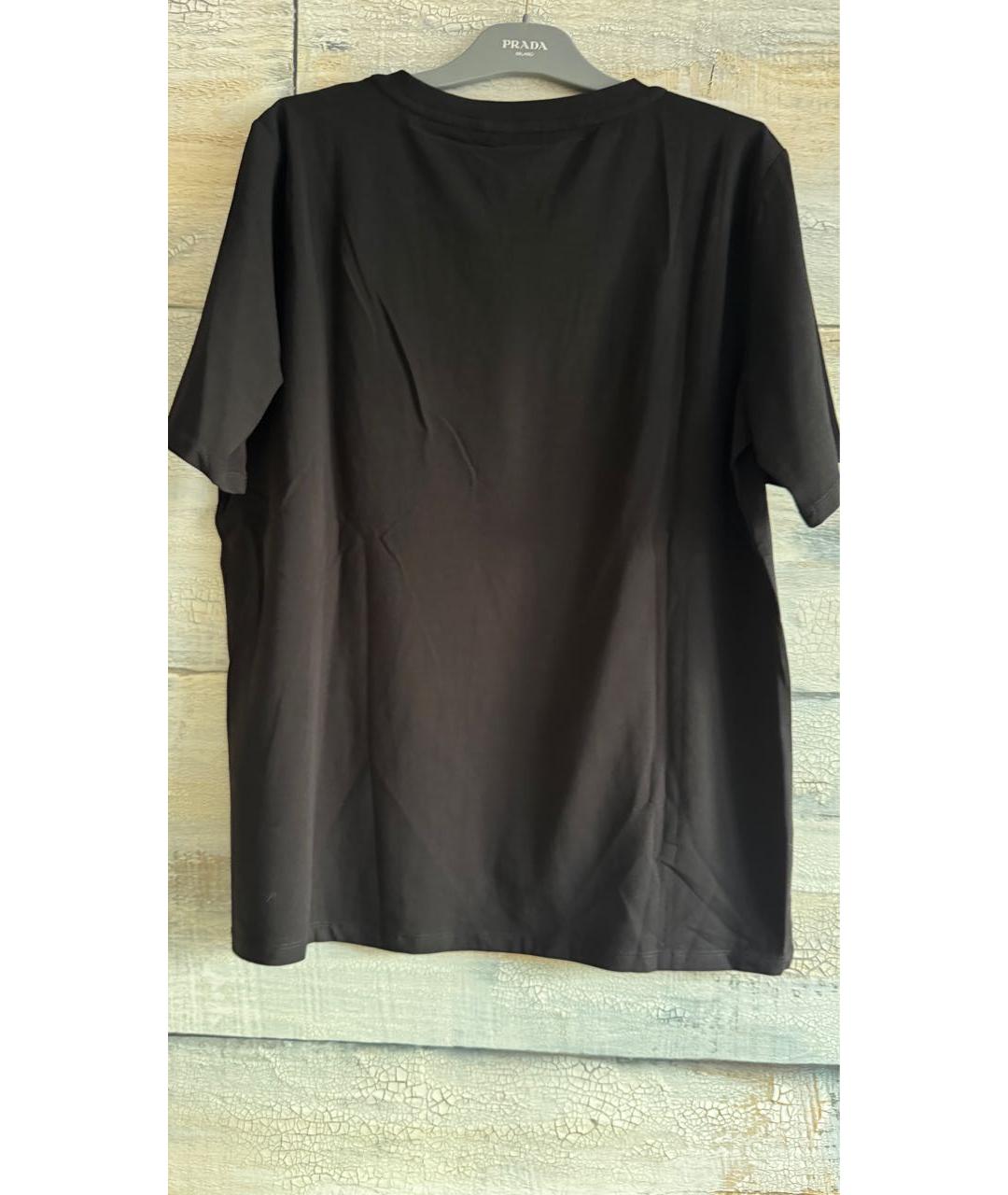 LIU JO Черная хлопковая футболка, фото 2