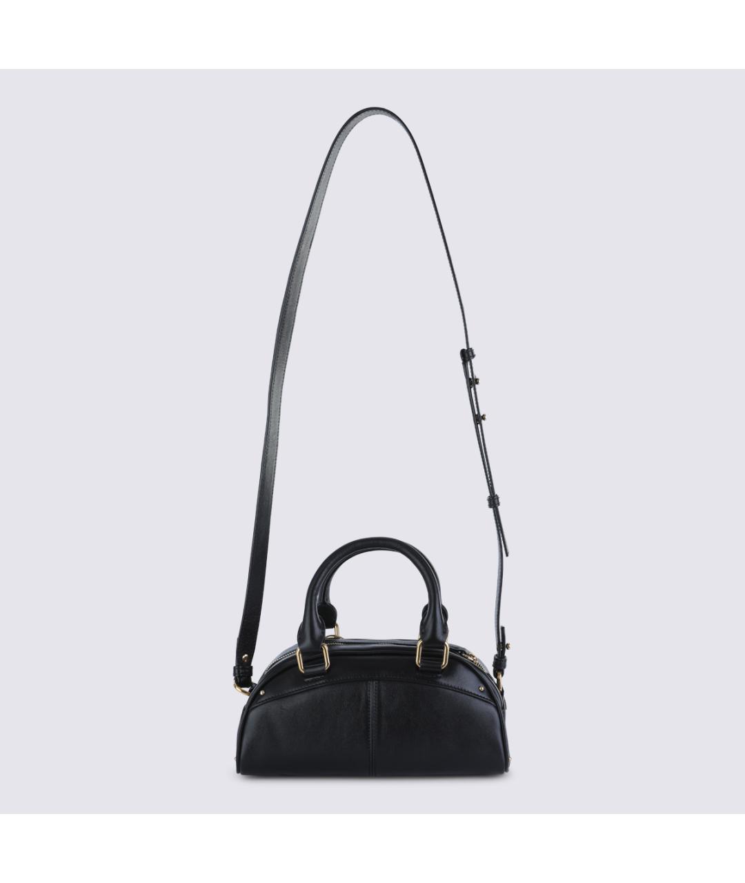 CHLOE Черная кожаная сумка через плечо, фото 2