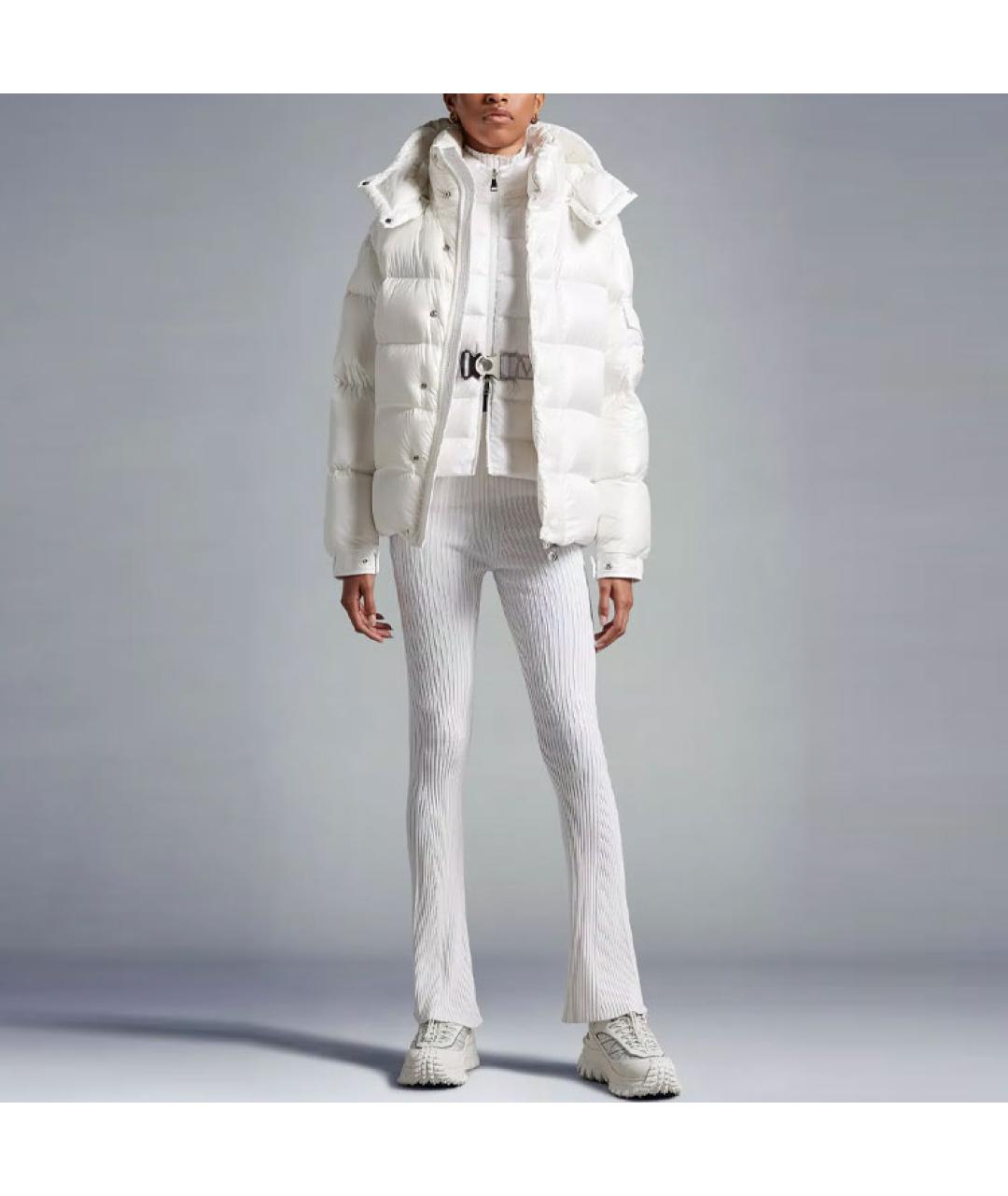 MONCLER Белый пуховик, фото 2