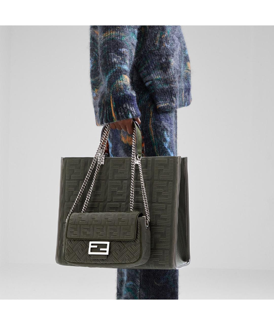 FENDI Зеленая сумка через плечо, фото 4