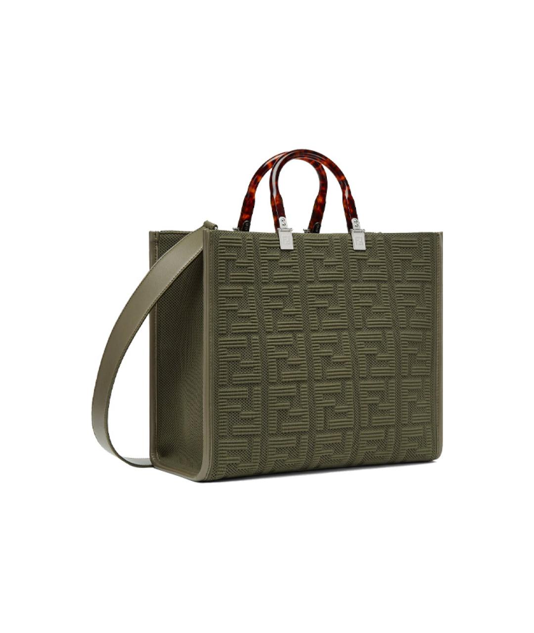 FENDI Зеленая сумка через плечо, фото 2