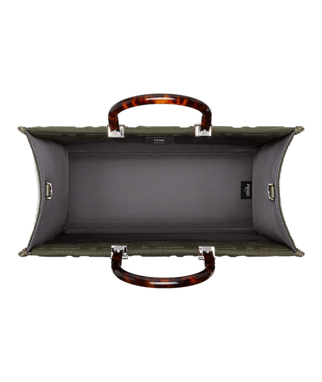 FENDI Зеленая сумка через плечо, фото 3