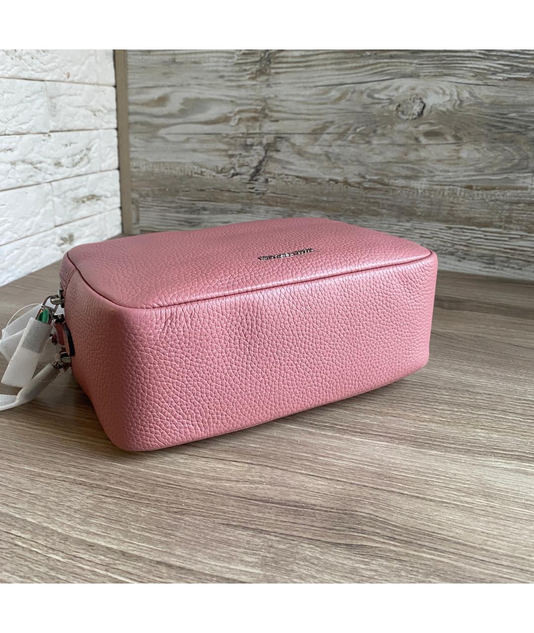 MICHAEL KORS Розовая кожаная сумка через плечо, фото 9