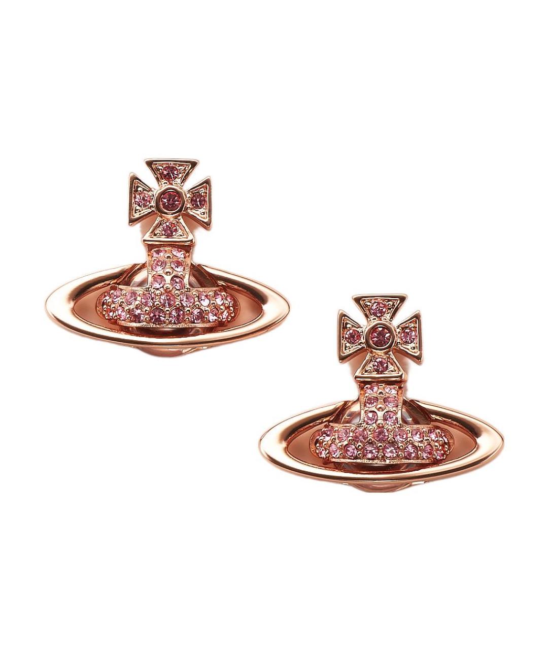 VIVIENNE WESTWOOD Золотые латунные серьги, фото 1