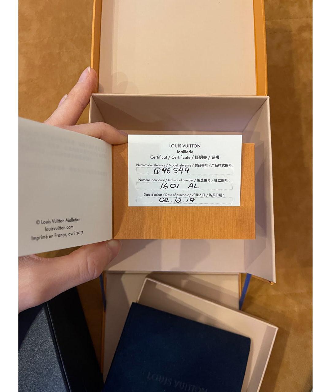 LOUIS VUITTON Золотые серьги из желтого золота, фото 3