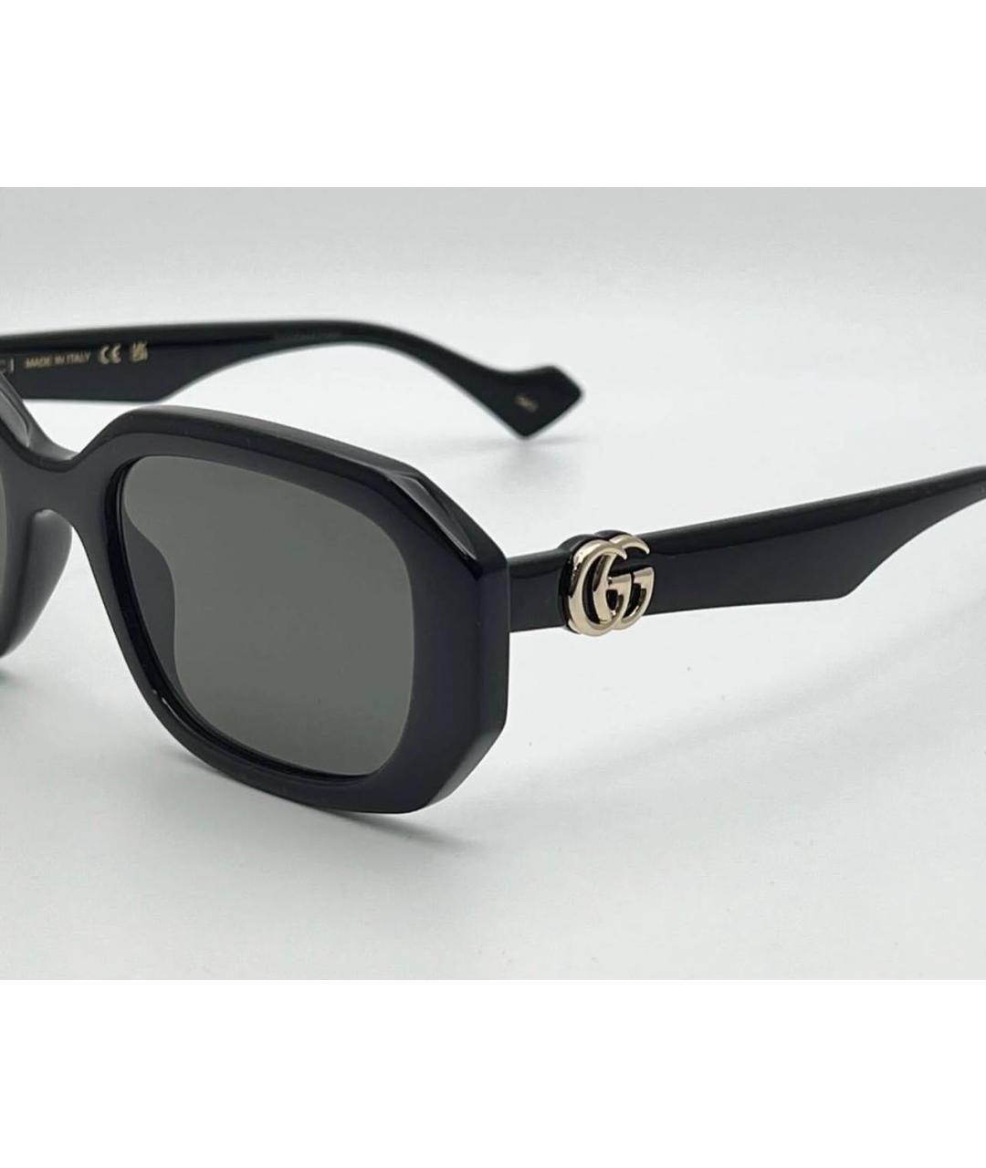 GUCCI Черные пластиковые солнцезащитные очки, фото 3