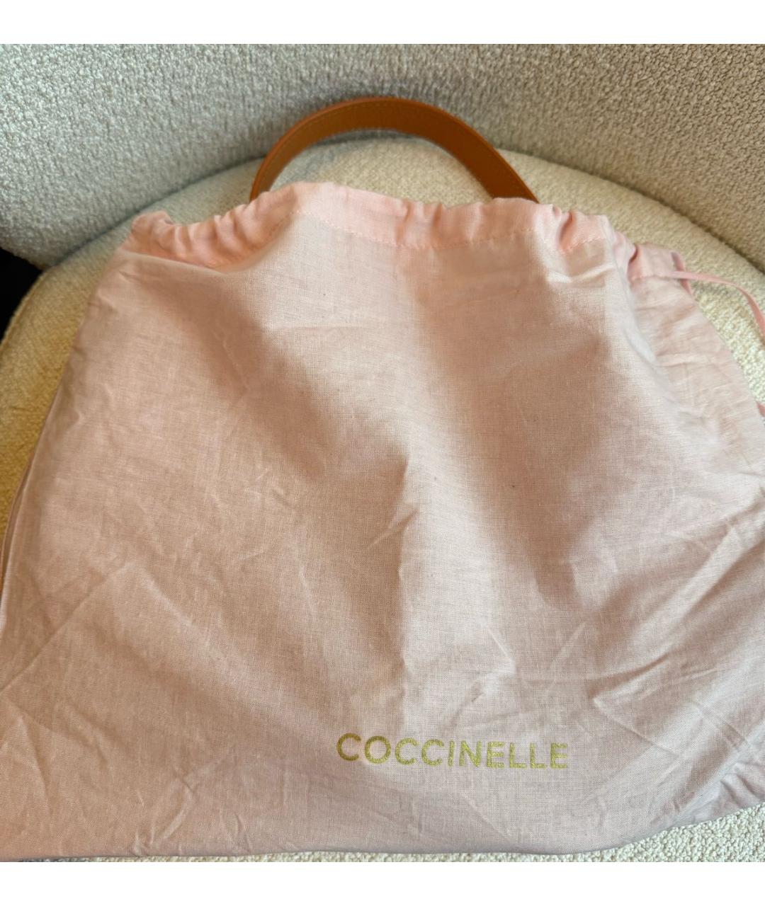 COCCINELLE Горчичная замшевая сумка через плечо, фото 5