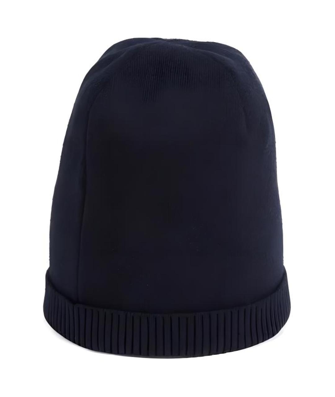 GUCCI Темно-синяя кашемировая шапка, фото 2