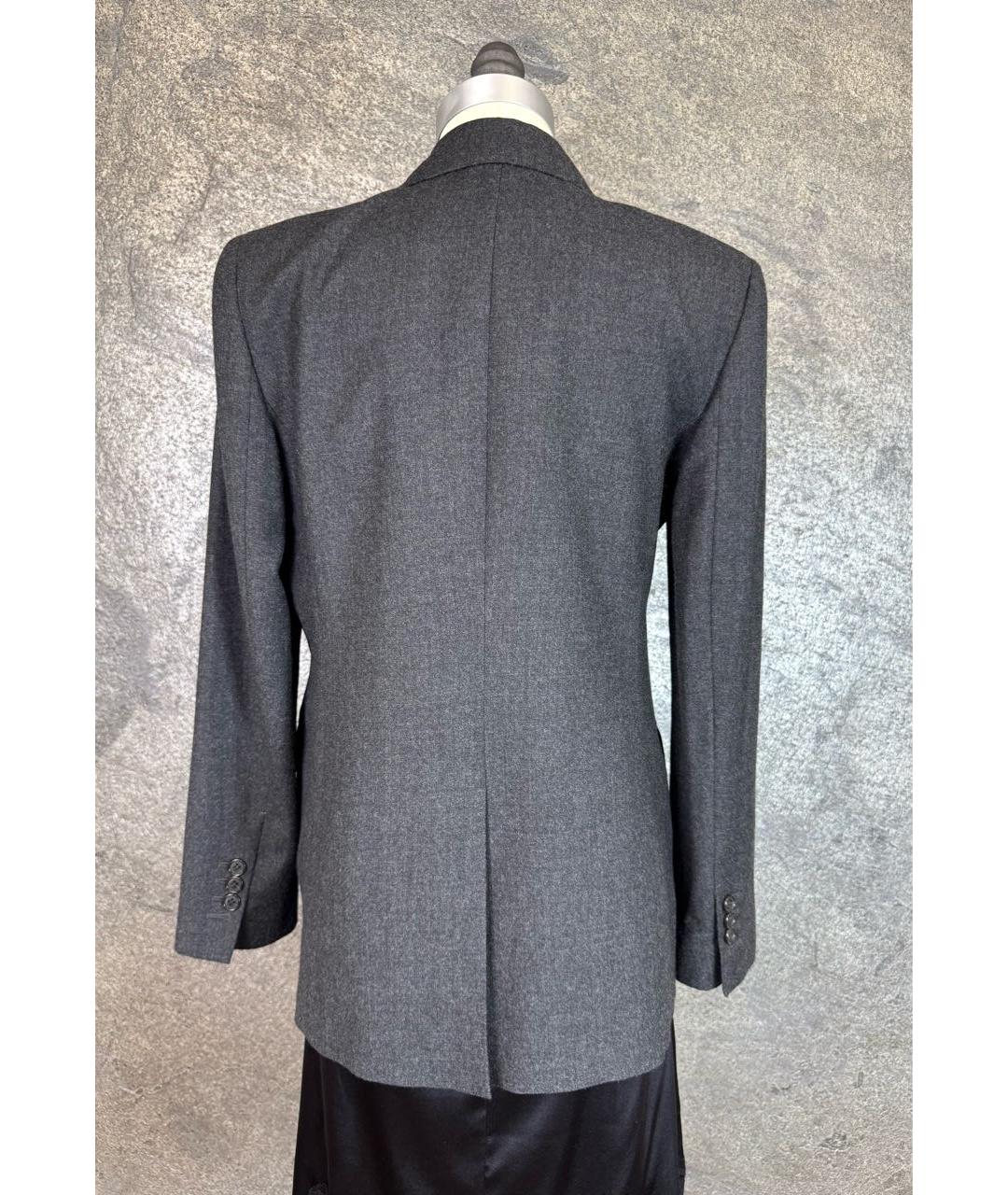 THEORY Серый шерстяной жакет/пиджак, фото 2