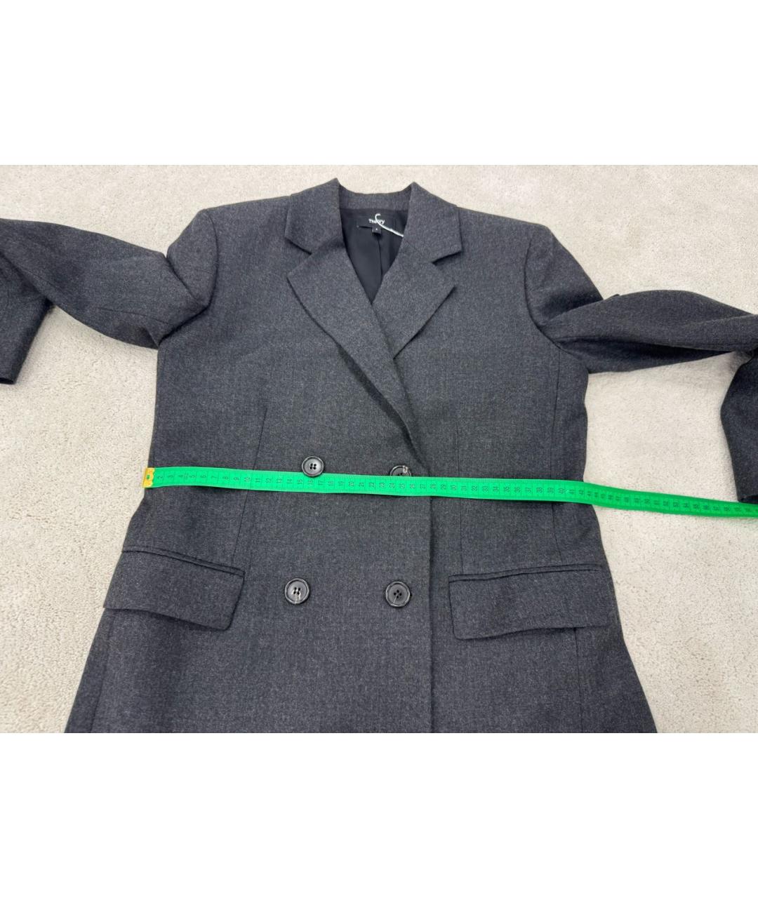 THEORY Серый шерстяной жакет/пиджак, фото 7