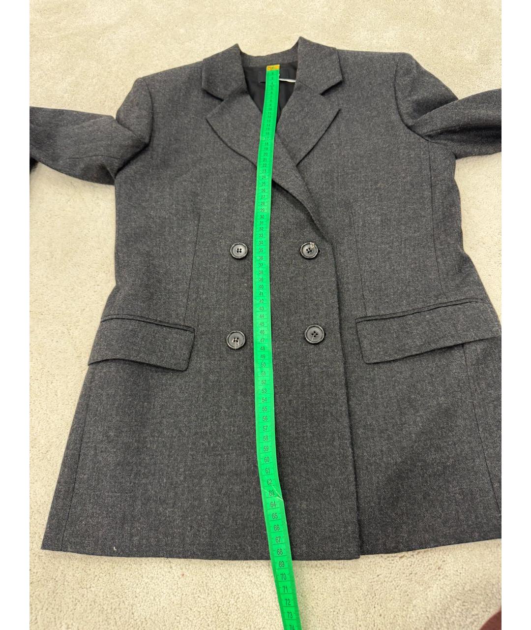 THEORY Серый шерстяной жакет/пиджак, фото 6