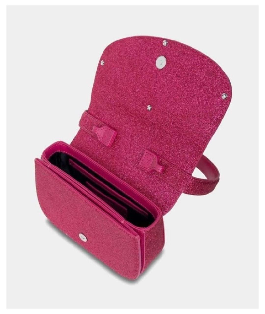 DIESEL Розовая кожаная сумка с короткими ручками, фото 4