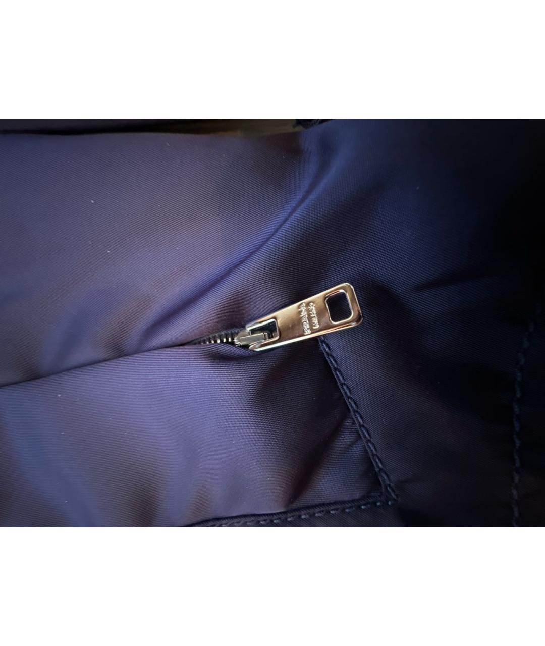 PRADA Синяя полиэстеровая куртка, фото 5