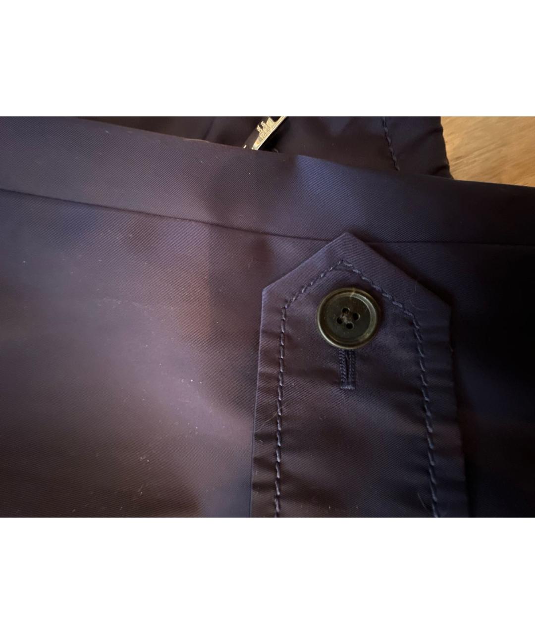 PRADA Синяя полиэстеровая куртка, фото 6