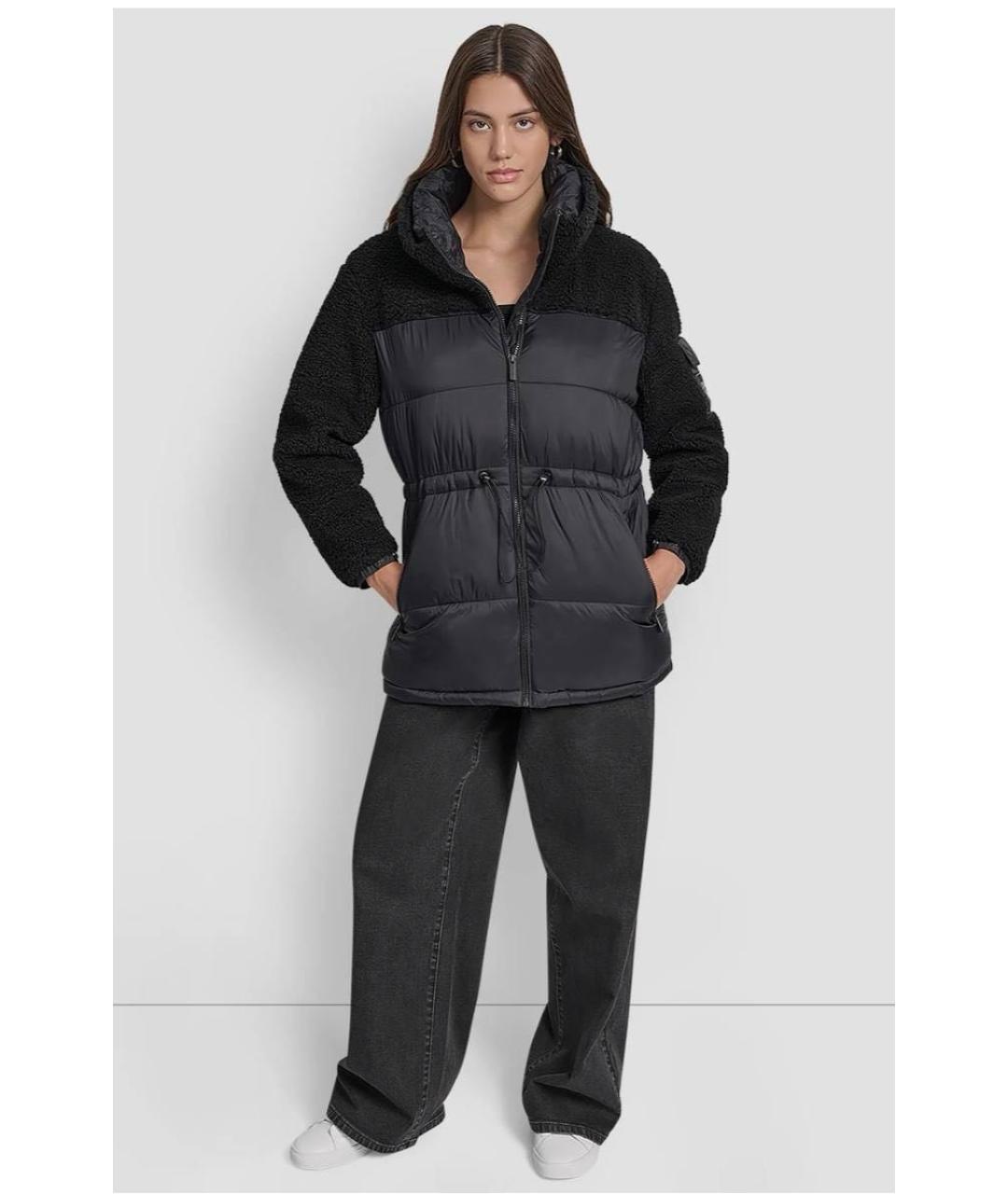 DKNY Черная полиамидовая куртка, фото 3