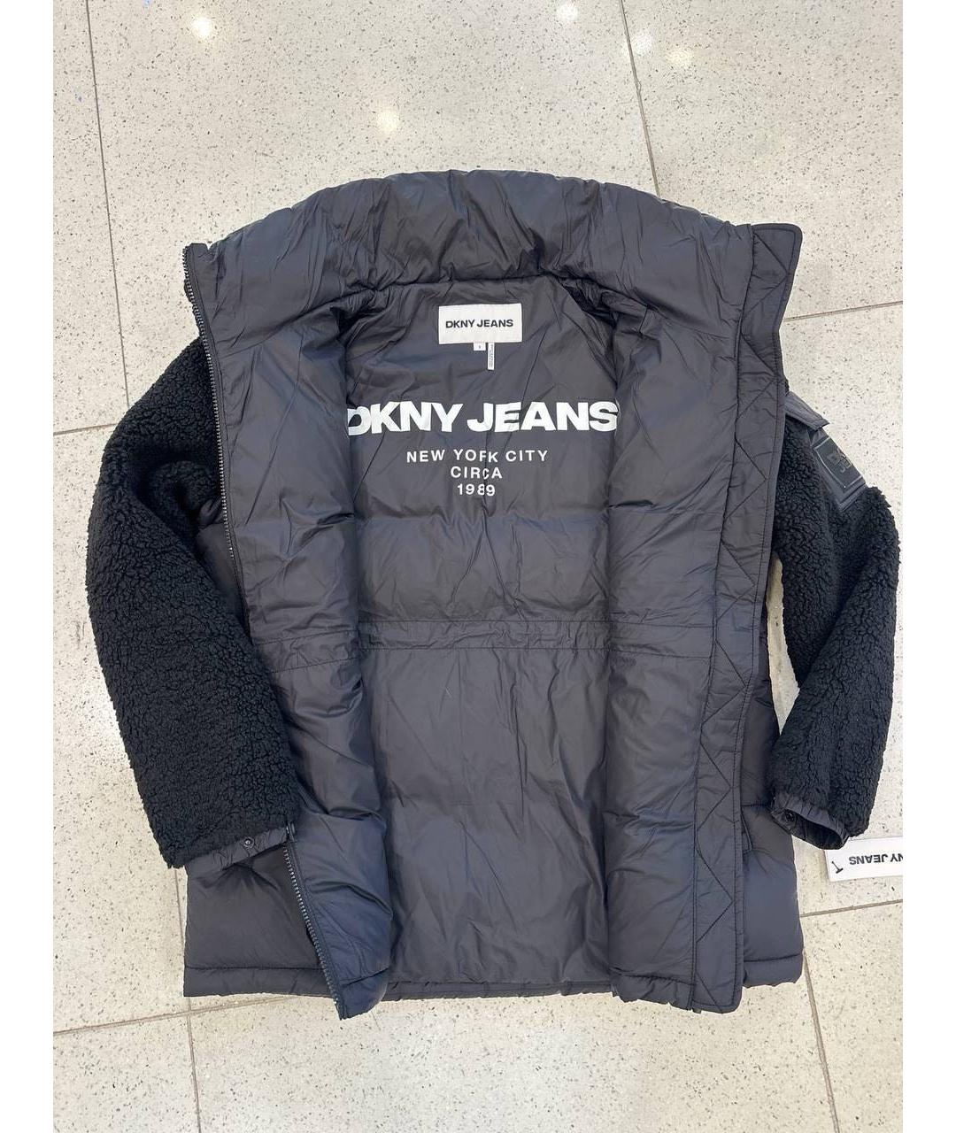 DKNY Черная полиамидовая куртка, фото 5