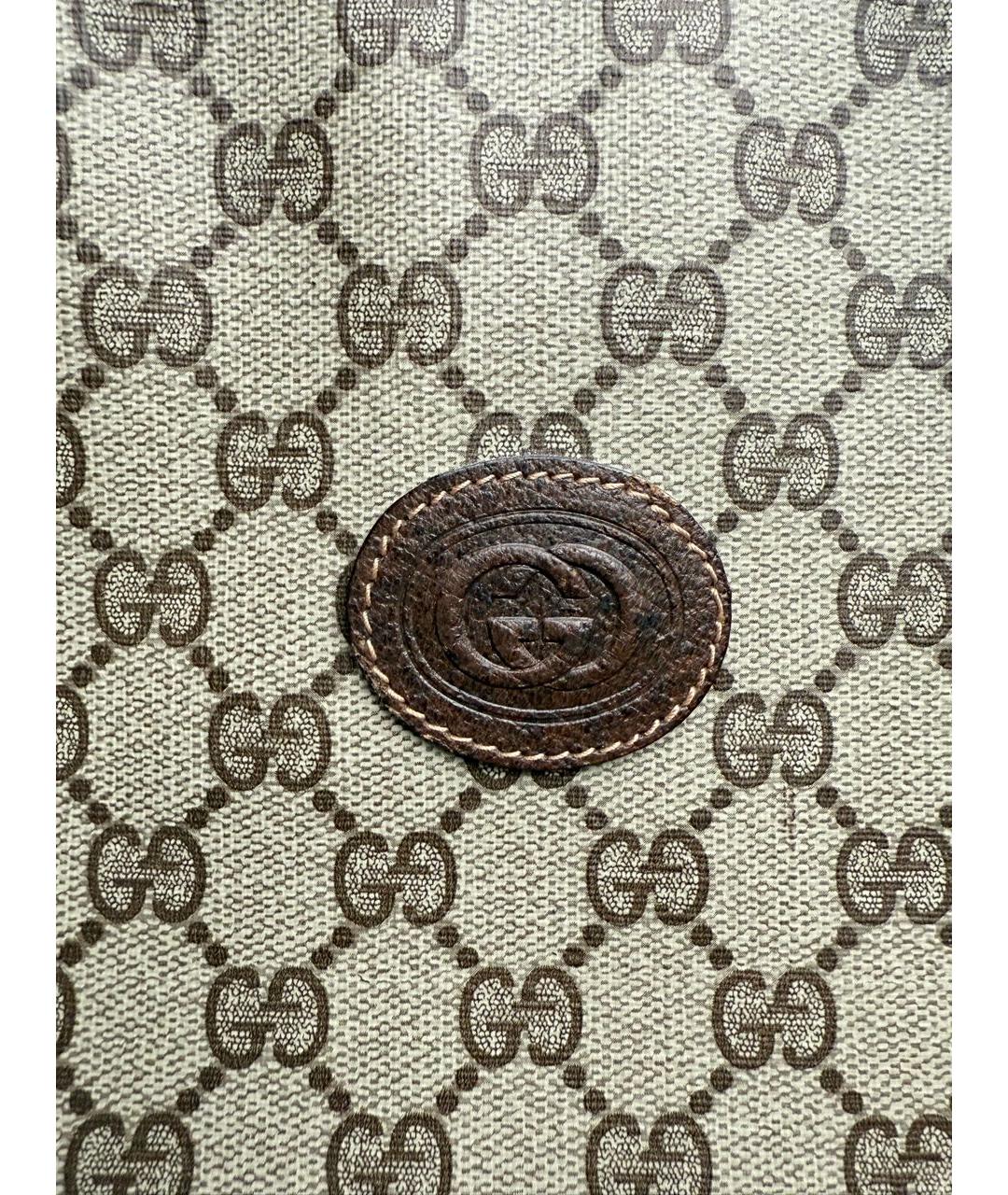 GUCCI Бежевая кожаная сумка через плечо, фото 8