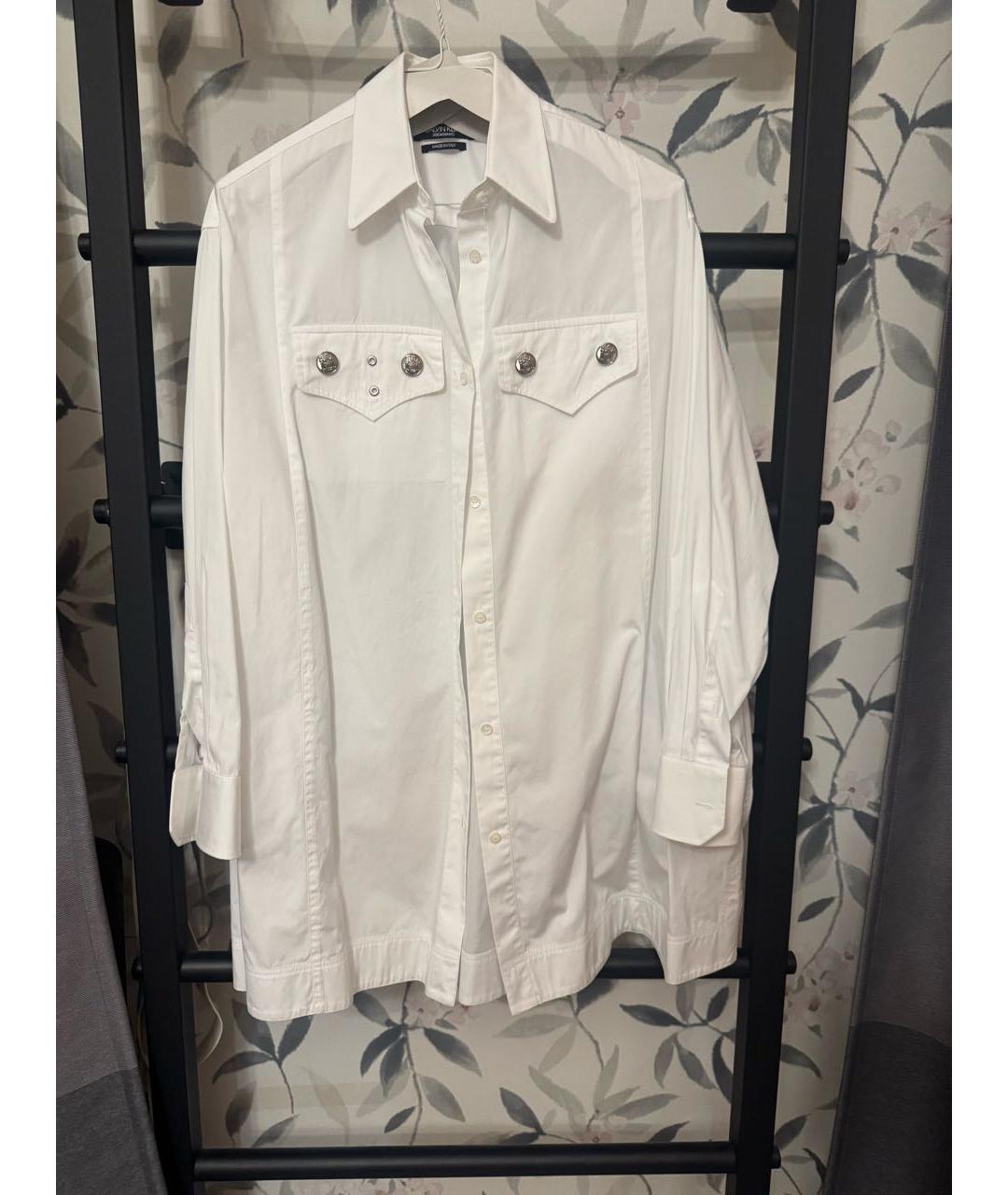CALVIN KLEIN Белая хлопковая рубашка, фото 8