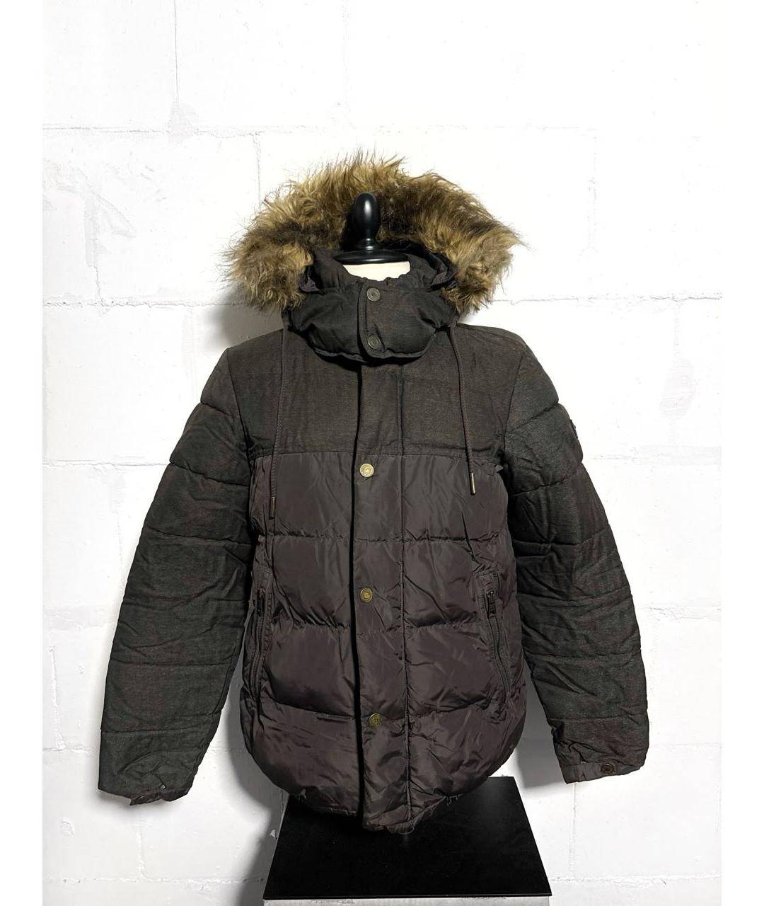 CALVIN KLEIN Серая полиэстеровая куртка, фото 8