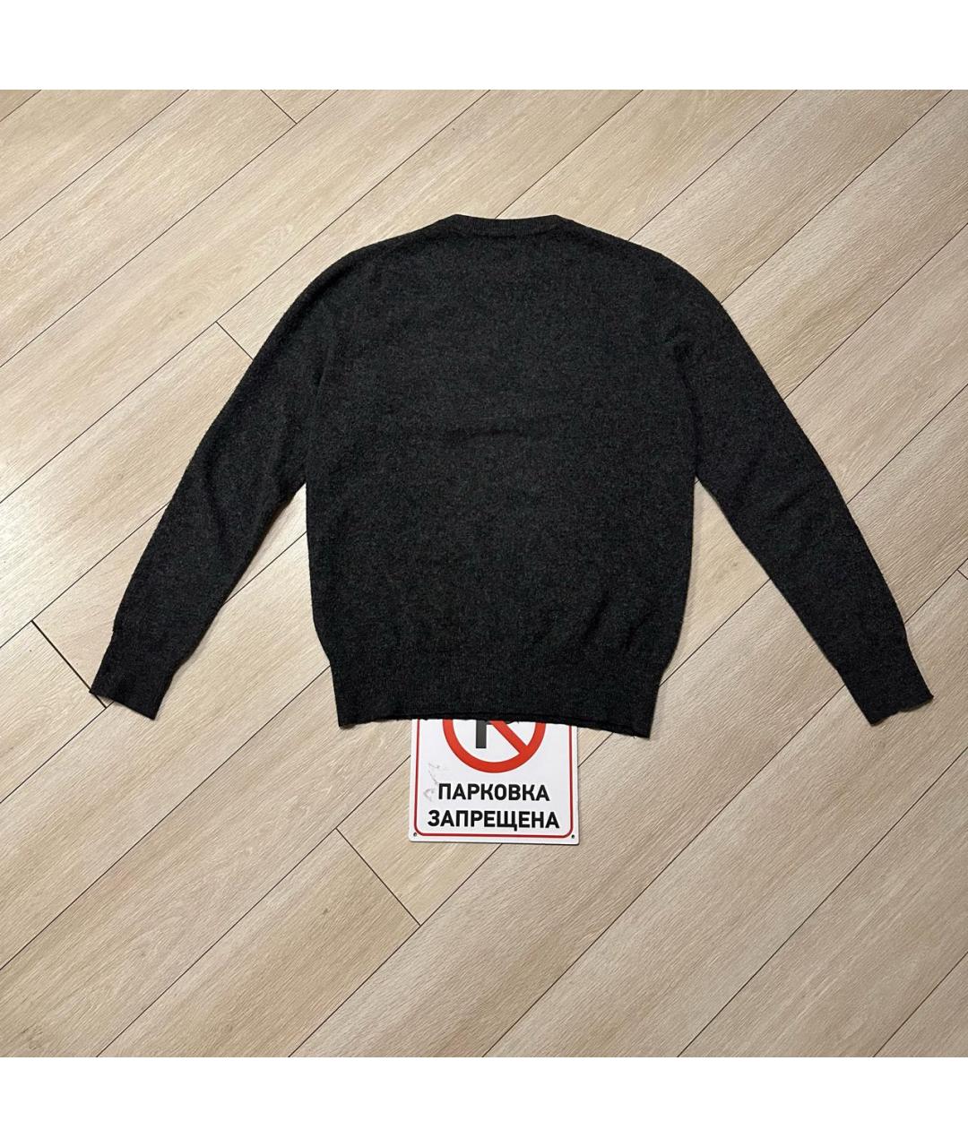 CHRISTIAN DIOR Серый шерстяной джемпер / свитер, фото 4