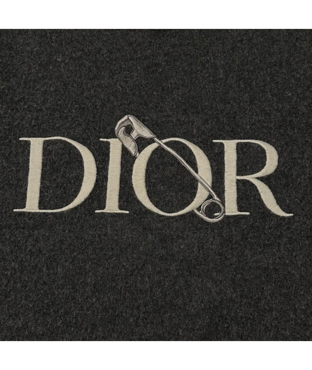 CHRISTIAN DIOR Серый шерстяной джемпер / свитер, фото 2