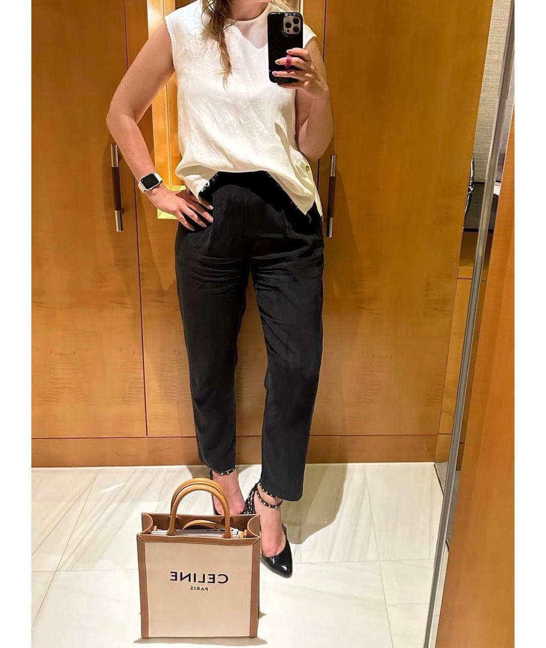 CELINE Белая тканевая сумка через плечо, фото 8