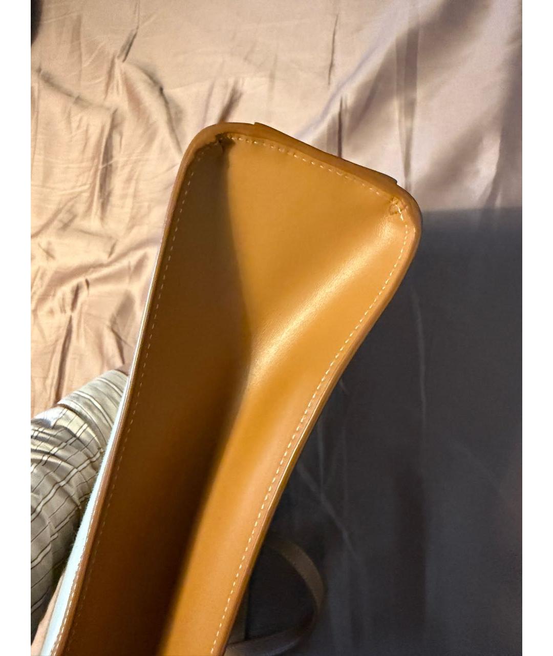 CELINE Белая тканевая сумка через плечо, фото 5