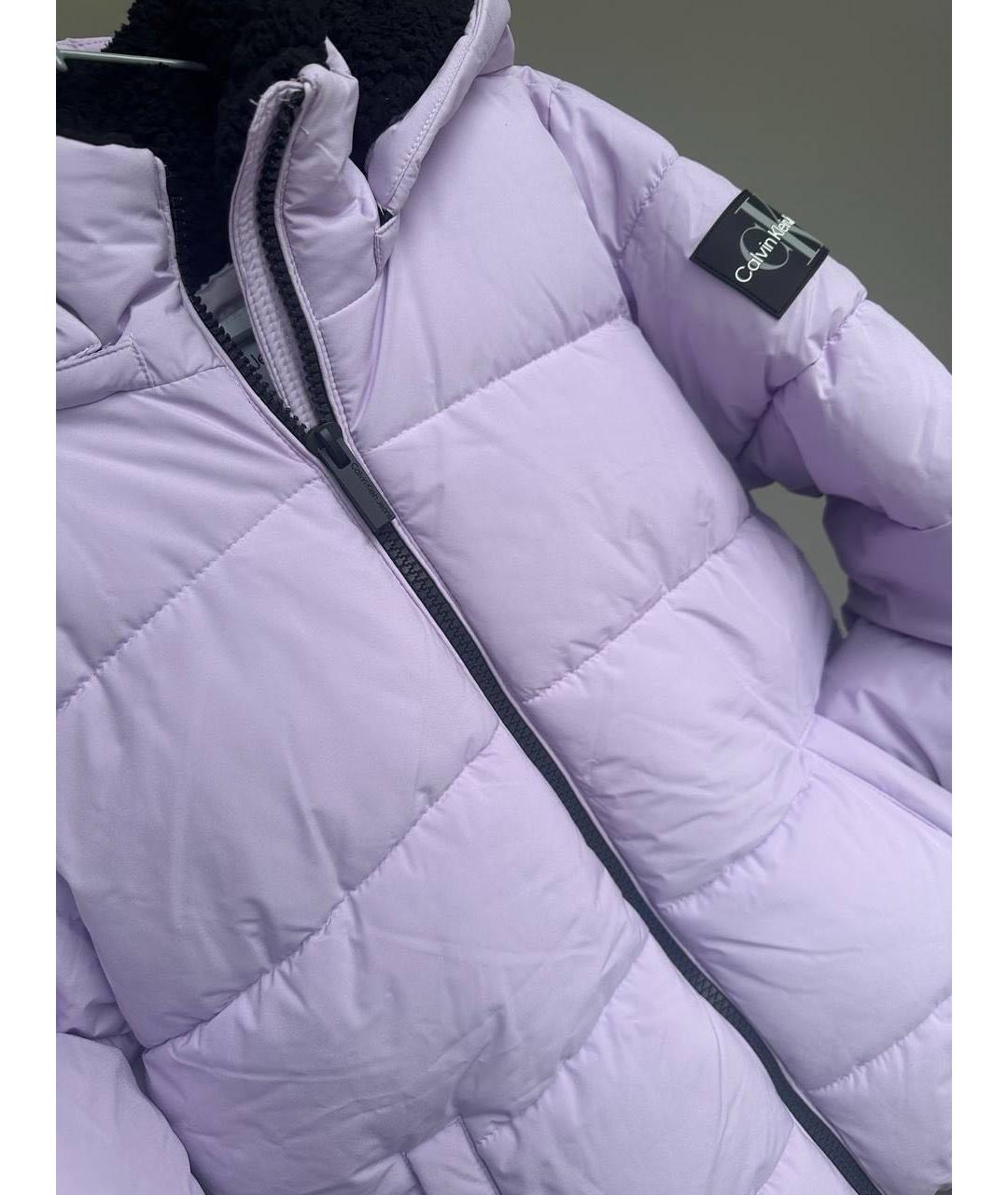 CALVIN KLEIN Фиолетовая полиамидовая куртка, фото 4