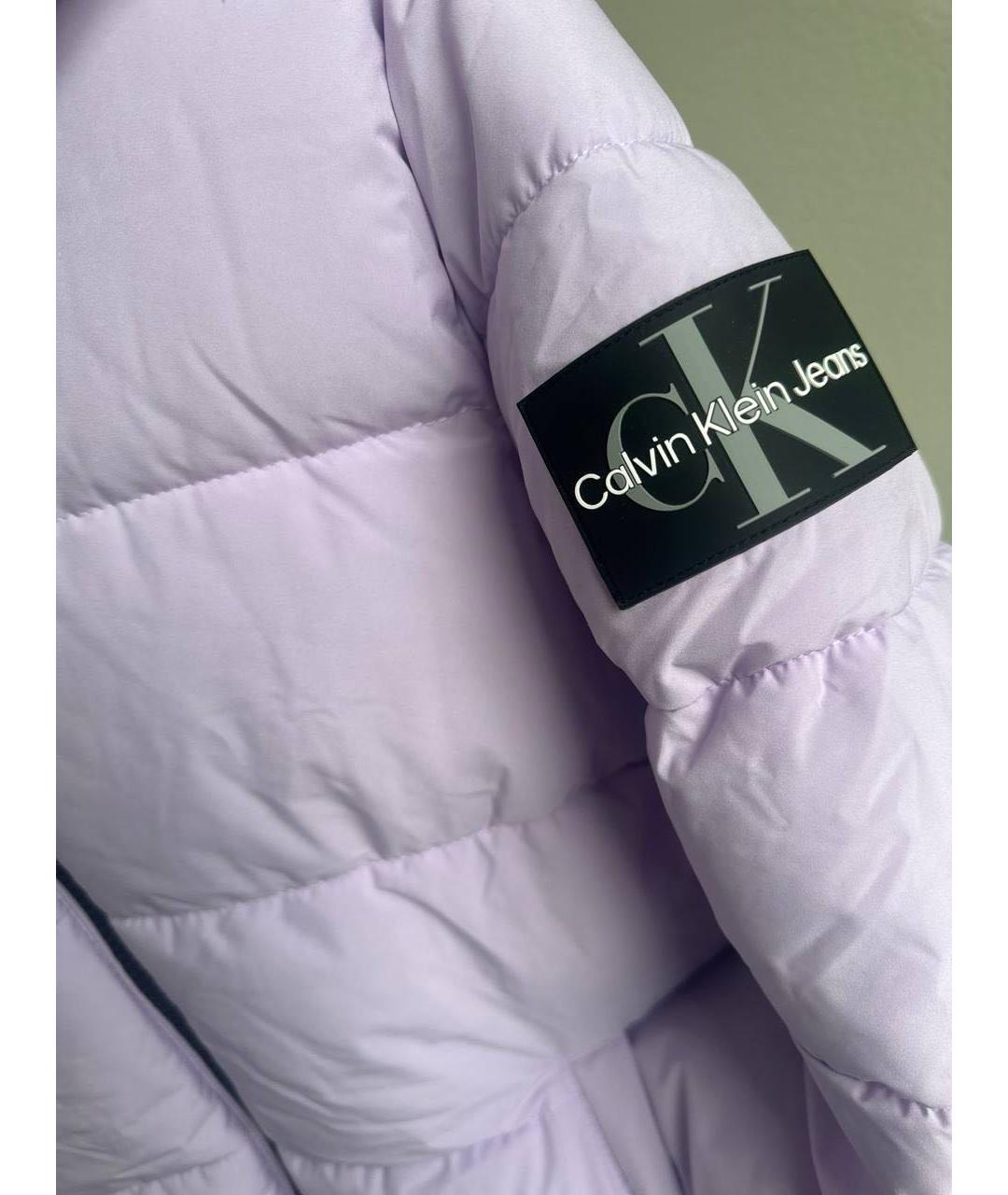 CALVIN KLEIN Фиолетовая полиамидовая куртка, фото 3
