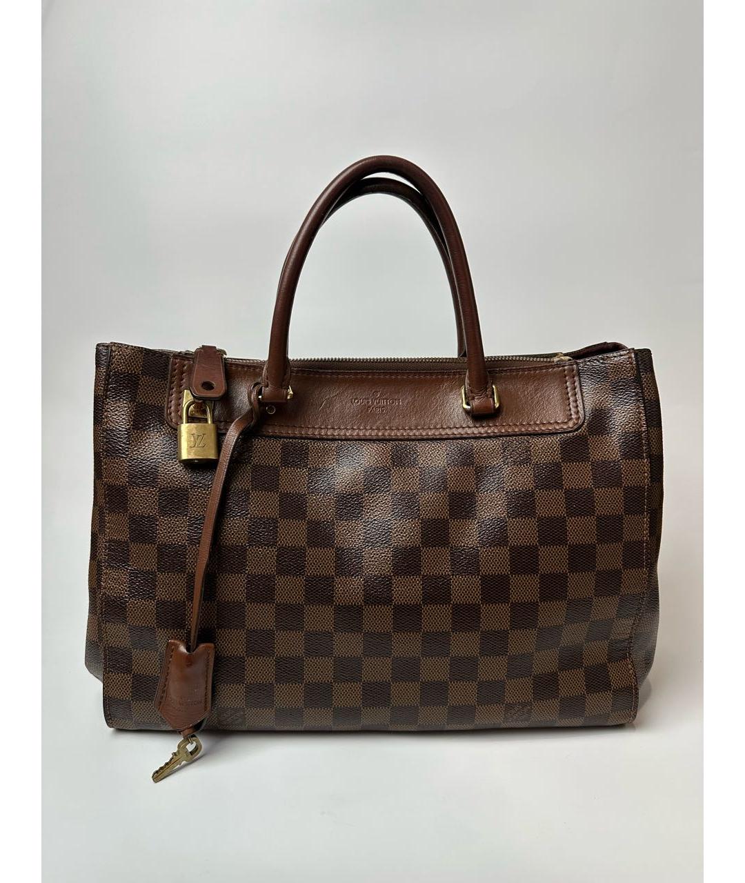 LOUIS VUITTON Коричневая сумка с короткими ручками, фото 9