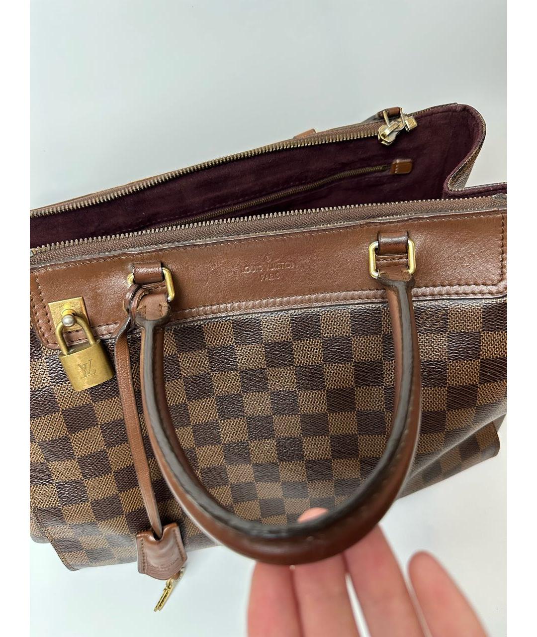 LOUIS VUITTON Коричневая сумка с короткими ручками, фото 8