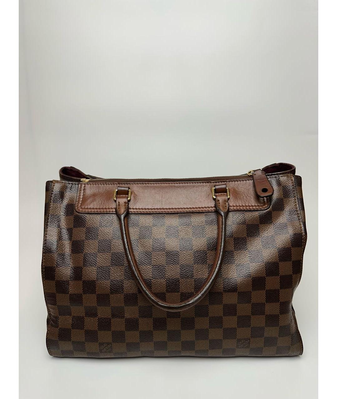 LOUIS VUITTON Коричневая сумка с короткими ручками, фото 3