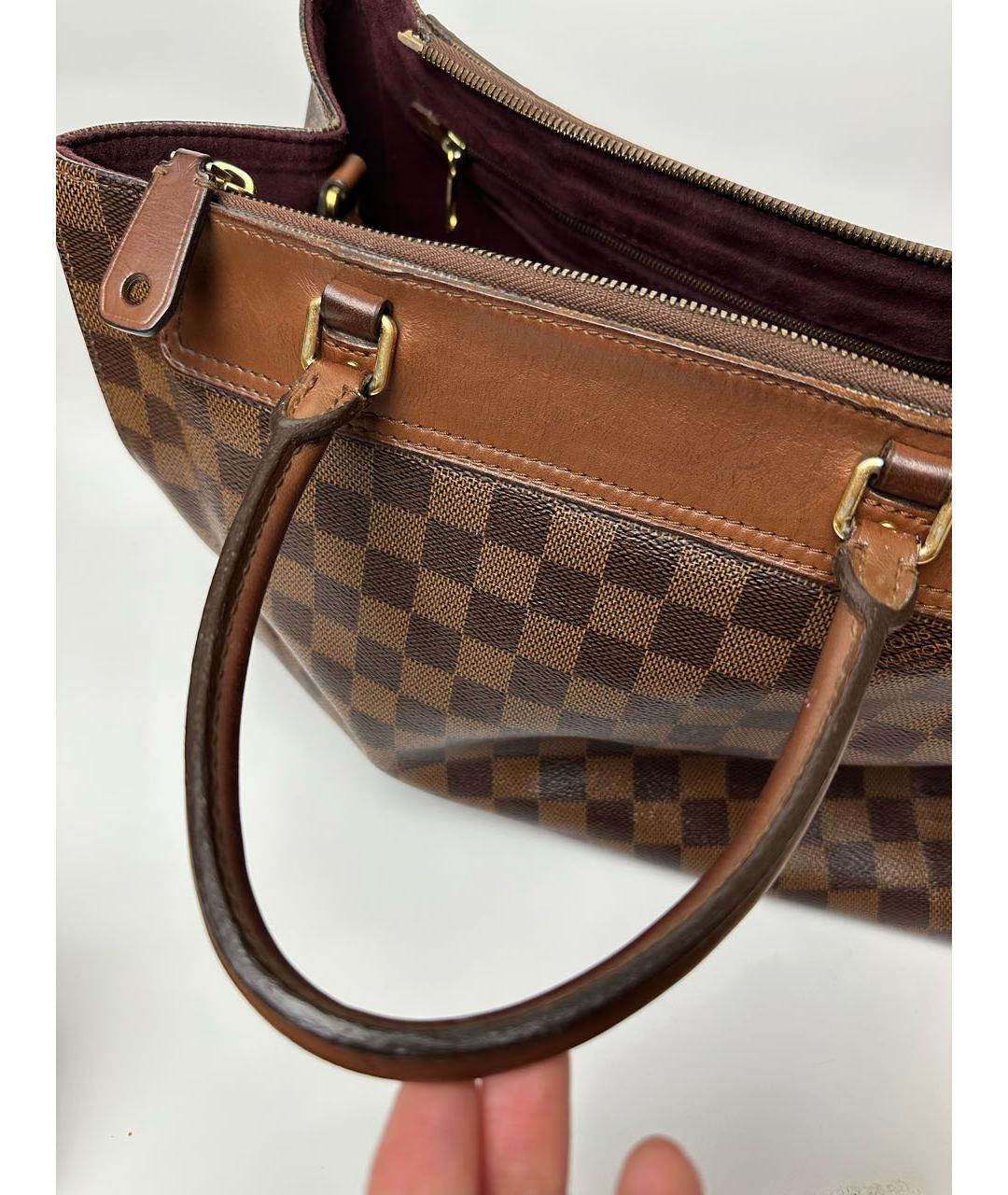 LOUIS VUITTON Коричневая сумка с короткими ручками, фото 7