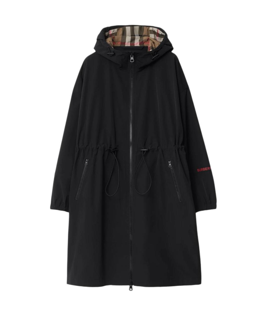BURBERRY Черное пальто, фото 1