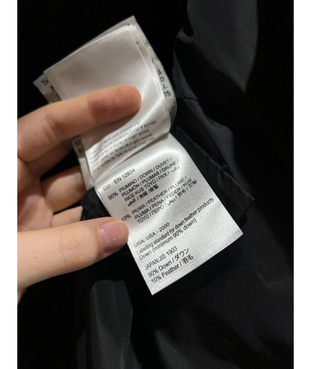 MONCLER Черный шерстяной пуховик, фото 6