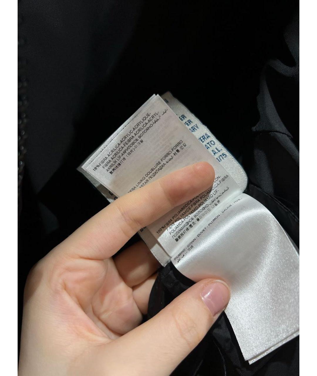 MONCLER Черный шерстяной пуховик, фото 7