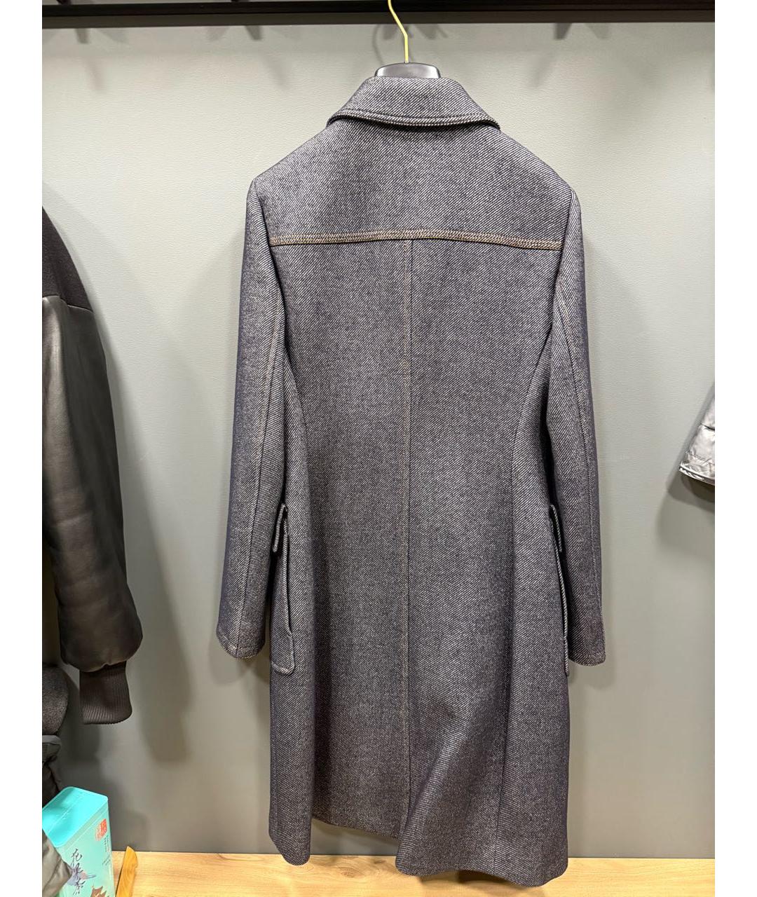 ESCADA Темно-синее шерстяное пальто, фото 5