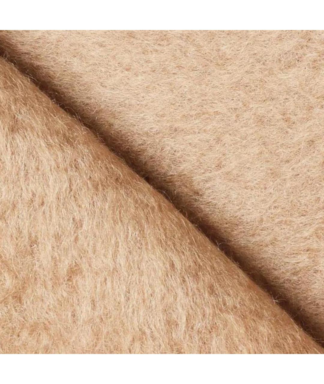 LOEWE Бежевый шерстяной шарф, фото 3