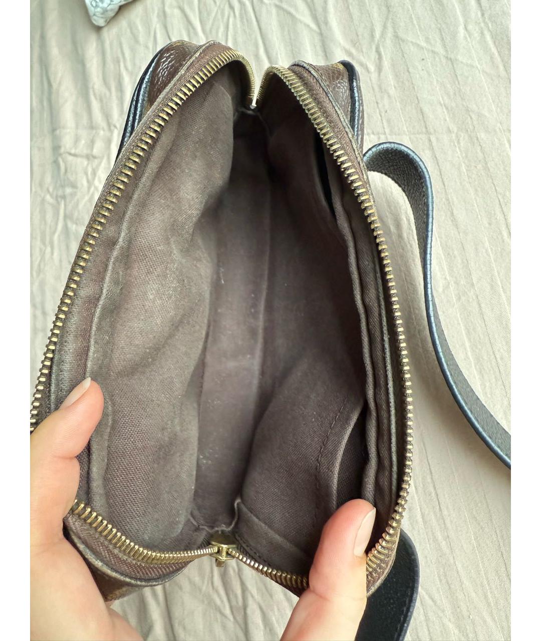 LOUIS VUITTON Коричневая поясная сумка, фото 4