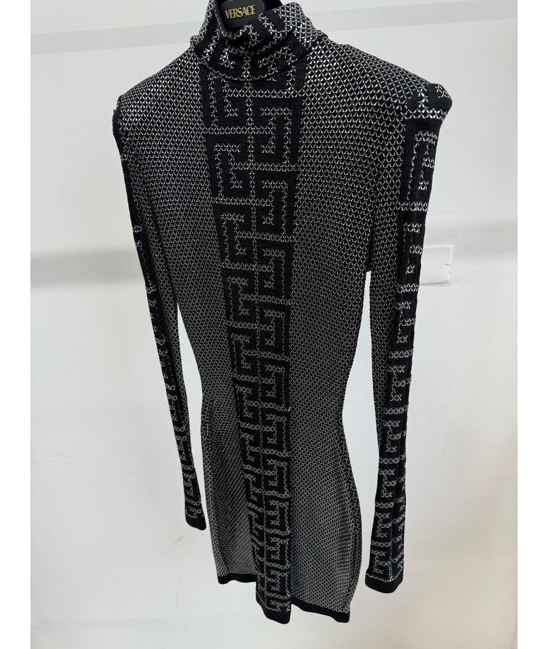 BALMAIN Черное вискозное вечернее платье, фото 5