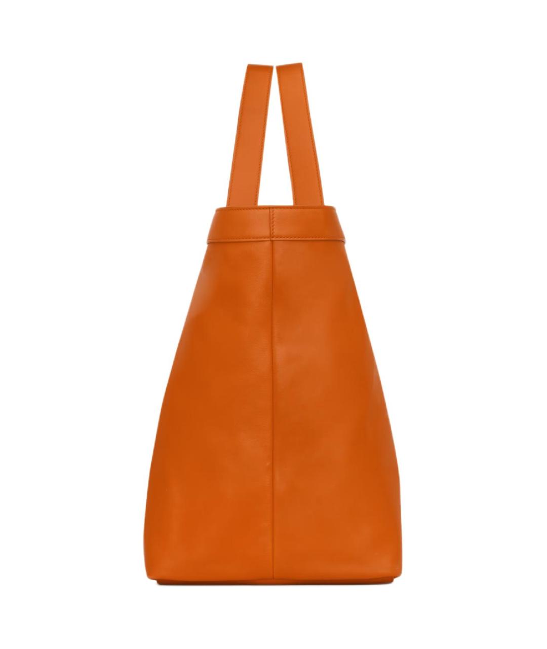 SAINT LAURENT Оранжевая кожаная сумка через плечо, фото 2