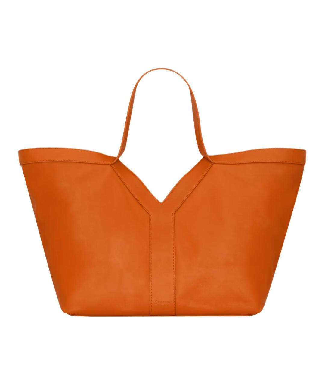 SAINT LAURENT Оранжевая кожаная сумка через плечо, фото 1