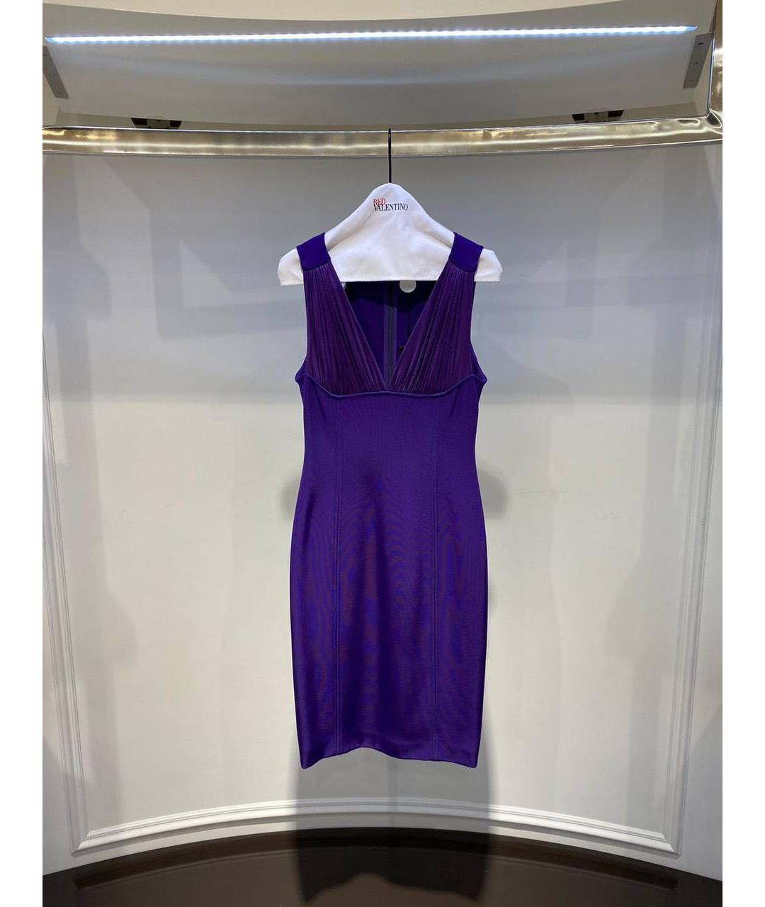 VERSACE Фиолетовое повседневное платье, фото 3