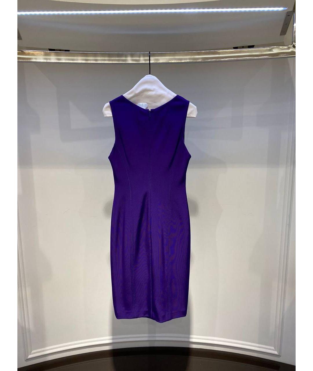 VERSACE Фиолетовое повседневное платье, фото 2