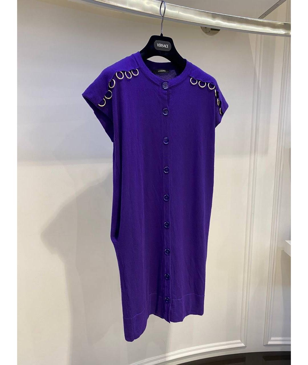 VERSACE Фиолетовый джемпер / свитер, фото 2