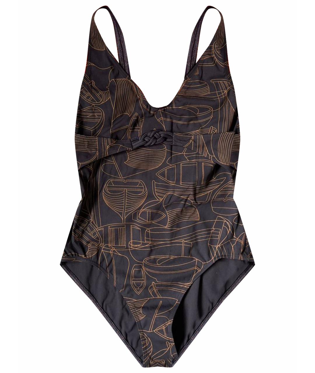 HERMES Черный полиамидовый купальник, фото 1