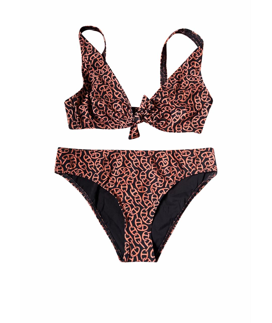 HERMES Черный полиамидовый купальник, фото 1